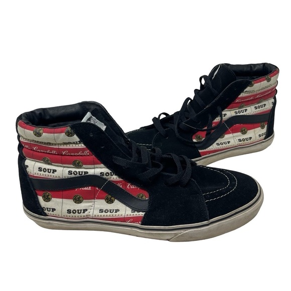 Supreme x Vans Campbells Soup Sk8 Skate High Top shoesAndy Warhol 2014 sz 13